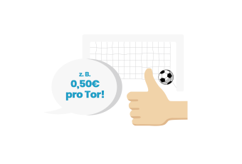 Step 2 If you decide to participate, you will determine as a team the amount you would like to donate per goal scored during the tournament.